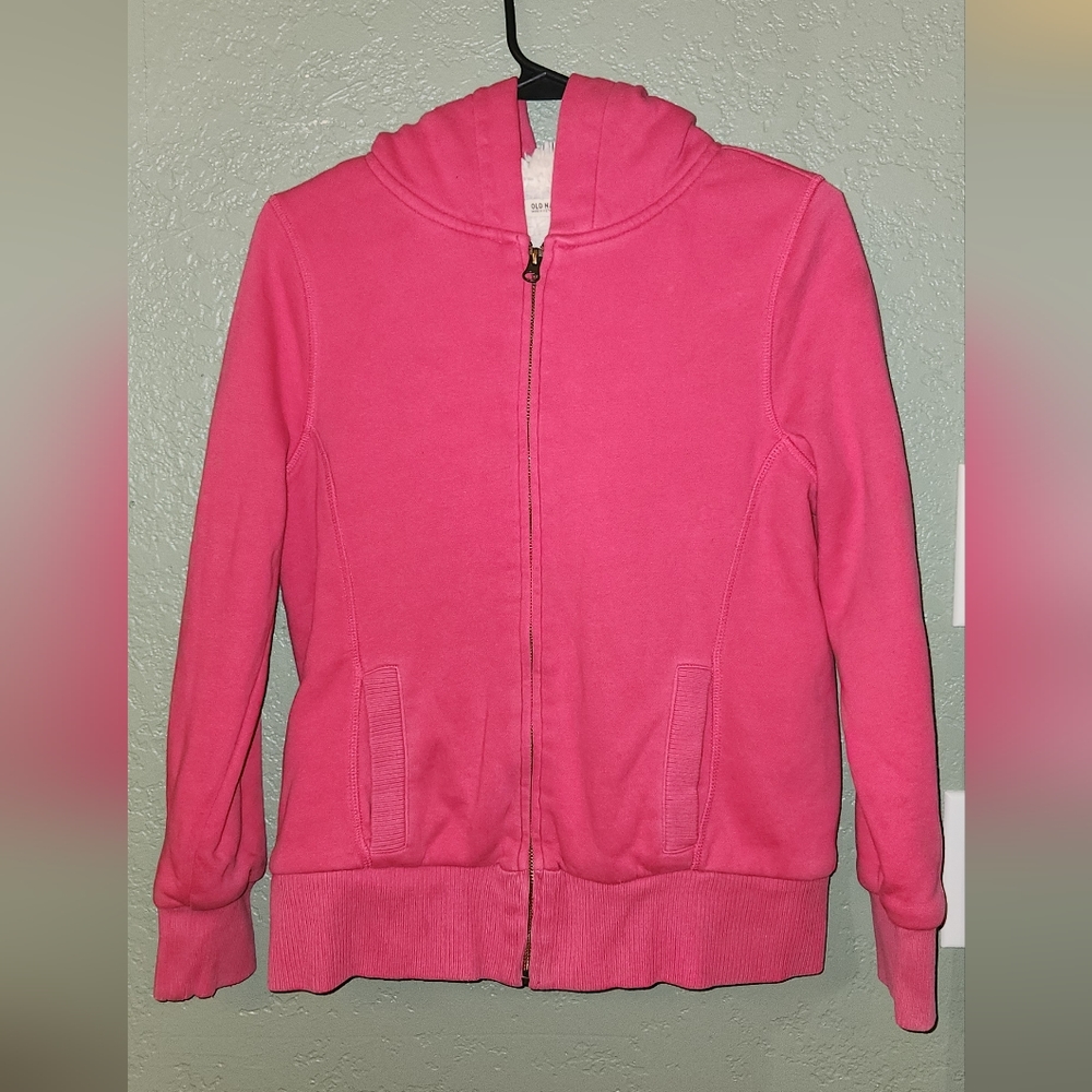 Pink thick zip-up sweater - Used